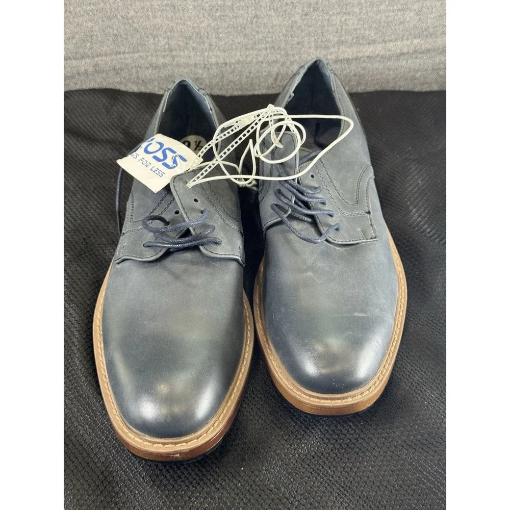 Men's‎ Perry Ellis Oxford Portfolio Dress Shoes~~Size 9.5~~Navy Blue~~ NWT